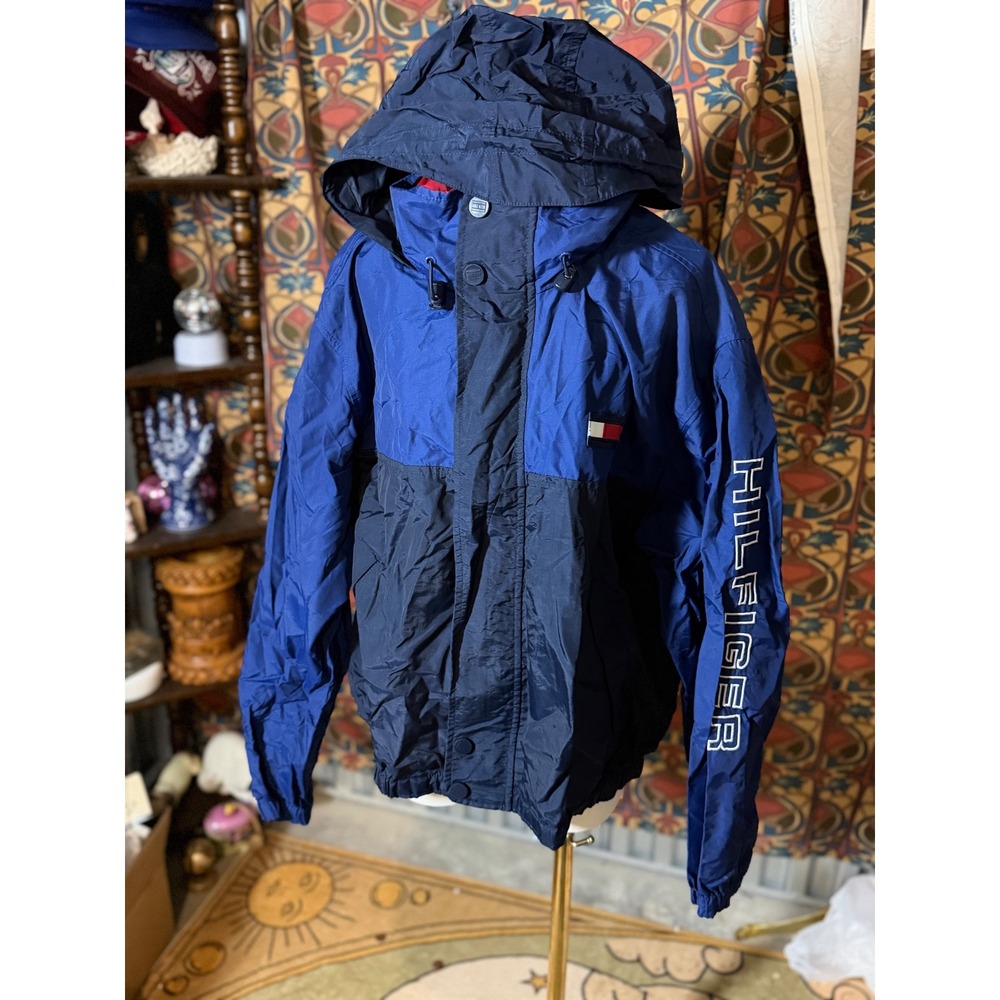 Vintage Tommy Hilfiger Colorblock Hooded Jacket Size L